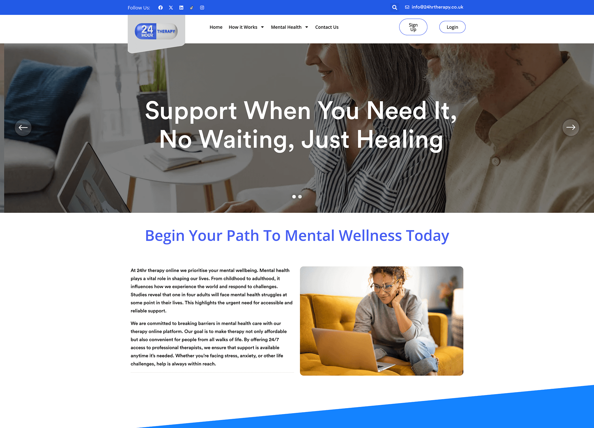 Screenshot of Camline - 24hrtherapy